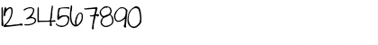Download Pea Jane Regular Font Numeric Preview