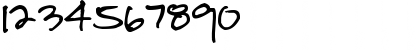 Download Pea Jean Regular Font Numeric Preview