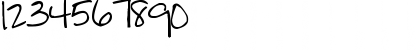 Download Pea Jeannie Script Regular Font Numeric Preview
