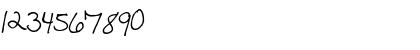 Download Pea Jennifer Regular Font Numeric Preview