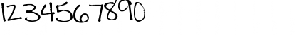 Download Pea Johanna Script Regular Font Numeric Preview