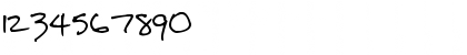 Download Pea Kareen Regular Font Numeric Preview