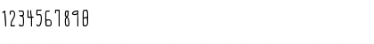 Download PEN Regular Font Numeric Preview