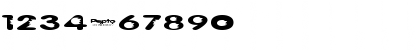 Download Pepto(eval) Regular Font Numeric Preview