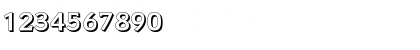 Download CongressShadow Bold Font Numeric Preview