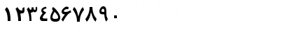 Download Persian7TypewriterSSK Regular Font Numeric Preview