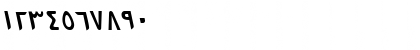 Download PersianKufiSSK Italic Font Numeric Preview