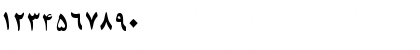 Download PersianLotosSSK Regular Font Numeric Preview