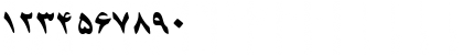 Download PersianZibaSSK Italic Font Numeric Preview