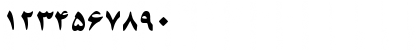 Download PersianZibaSSK Regular Font Numeric Preview