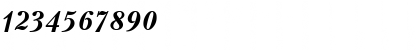 Download Peterburg BoldItalic Font Numeric Preview