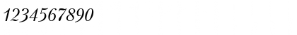 Download PetersburgITT Italic Font Numeric Preview