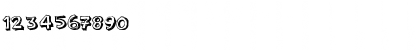 Download PF Amateur Shadow Font Numeric Preview