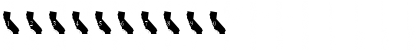Download pf_california Regular Font Numeric Preview