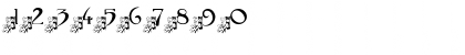 Download pf_flag_waving_ladybug Regular Font Numeric Preview
