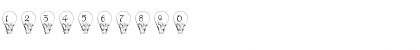 Download pf_hot_air_balloon Regular Font Numeric Preview