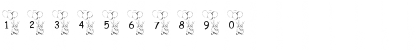 Download pf_party rabbit 2 Regular Font Numeric Preview