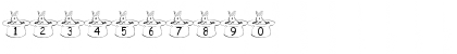 Download pf_rabbit in a hat Regular Font Numeric Preview
