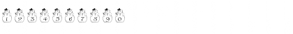 Download pf_snowman2 Regular Font Numeric Preview