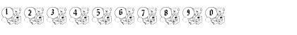 Download pf_valentine_bear Regular Font Numeric Preview
