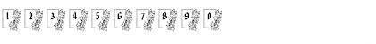 Download pf_xmas_tag1 Regular Font Numeric Preview