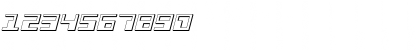 Download Phaser Bank 3D Italic Italic Font Numeric Preview