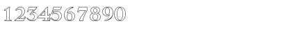 Download PhillipBeckerOutline Bold Font Numeric Preview
