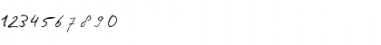 Download PhontPhreak's Handwriting Regular Font Numeric Preview