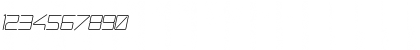 Download PhutureRndClsd Italic Font Numeric Preview