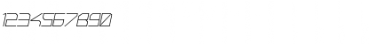 Download PhutureSqrdClsd Italic Font Numeric Preview