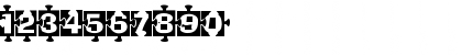 Download PiecesB Regular Font Numeric Preview