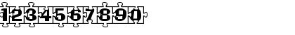 Download PiecesBW Regular Font Numeric Preview