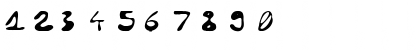 Download Pismak Regular Font Numeric Preview