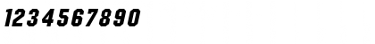 Download Pittsburgh Oblique Font Numeric Preview