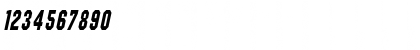 Download PittsburghCondensed Oblique Font Numeric Preview