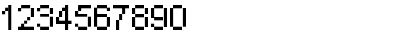 Download Pixel Arial 11 Regular Font Numeric Preview
