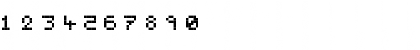 Download Pixelates Regular Font Numeric Preview