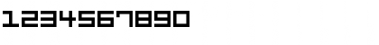 Download Bit Trip7 (sRB) Regular Font Numeric Preview