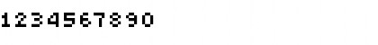 Download Pixelette Regular Font Numeric Preview