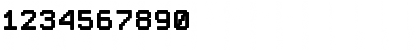 Download PixelSplitter Regular Font Numeric Preview