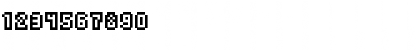 Download Pixelyn Regular Font Numeric Preview