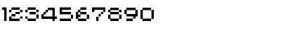 Download PIXgothic_7 Regular Font Numeric Preview