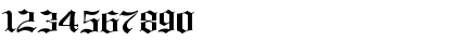 Download PlainBlackWide Normal Font Numeric Preview