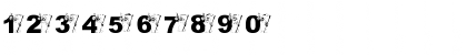 Download planck foam Mr Death Regular Font Numeric Preview