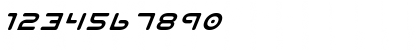 Download Planet N Italic Font Numeric Preview