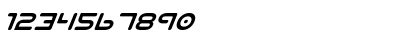 Download Planet NS Italic Italic Font Numeric Preview
