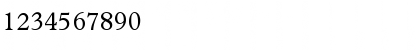 Download Plantin Regular Font Numeric Preview