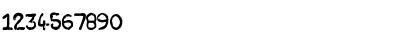 Download Plasticine Regular Font Numeric Preview