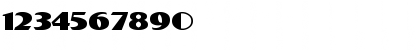 Download Plug-NickelBlack Regular Font Numeric Preview
