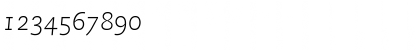 Download Caecilia LightSC Italic Font Numeric Preview